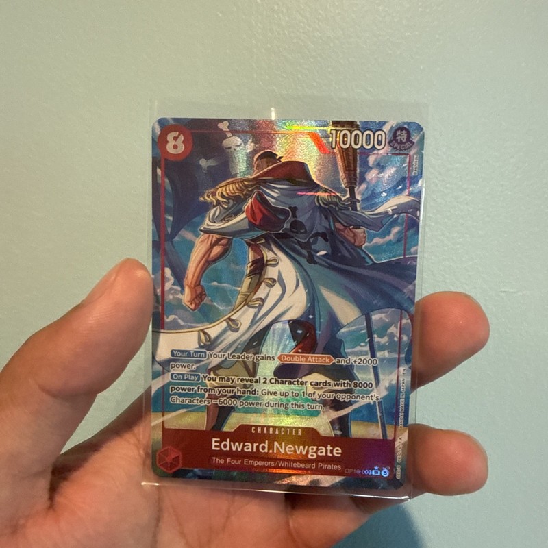 EDWARD NEWGATE (ALTERNATE ART) – OP16-003 THE TIME OF BATTLE FOIL – NM