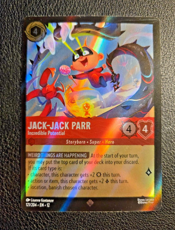 Jack-Jack Parr – Incredible Potential 121/204 Wilds Unknown Holo