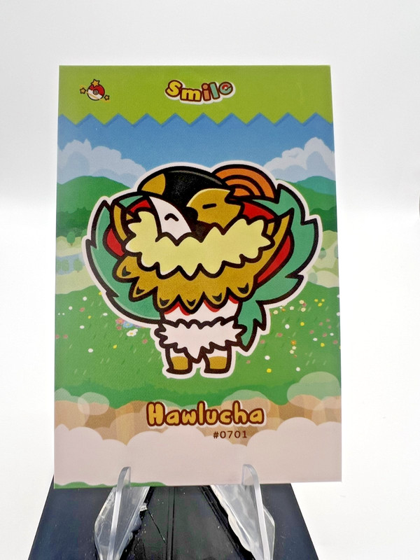 Hawlucha #701 – Cracked Ice Holo – Smile Card Database- Pokemon