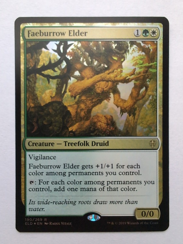 MTG Faeburrow Elder (ELD) Throne Of Eldraine Foil Rare 190/269
