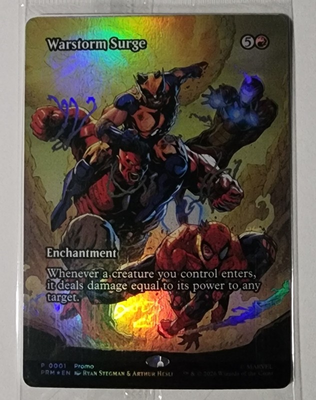 Warstorm Surge Magic The Gathering Exclusive Promo Card Sealed NEW Marvel P0001