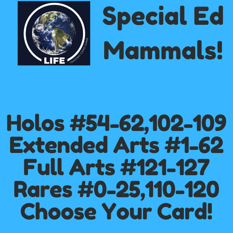 LIFE TCG Mammals SE – Choose Your Card! Holos Rares Extended Arts & Full Arts