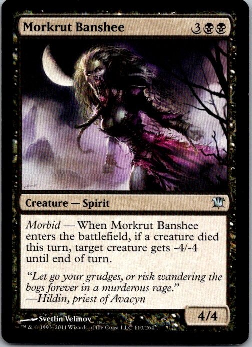 Morkrut Banshee 110 Uncommon Innistrad Magic: The Gathering Lightly Played