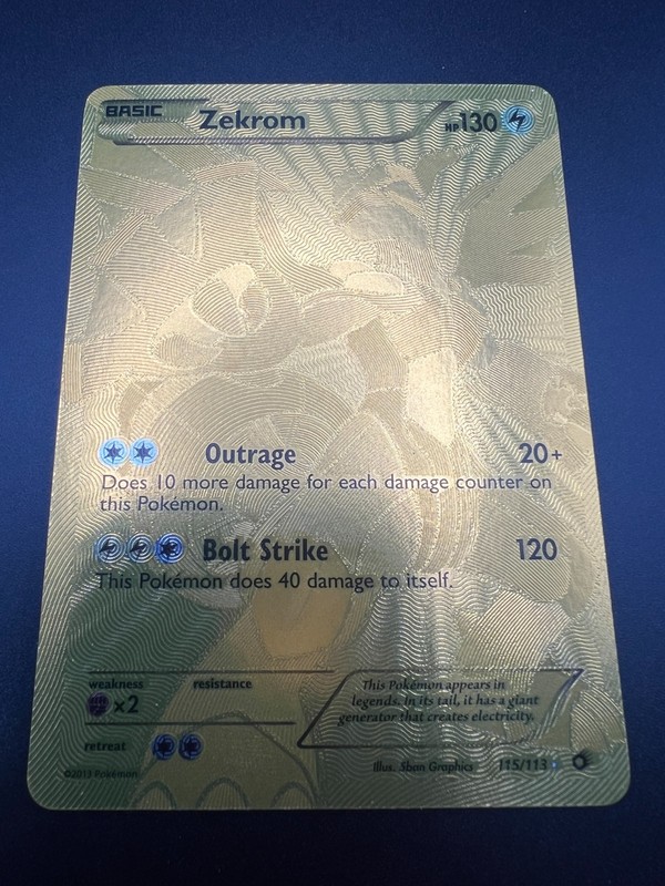 Zekrom – 115/113 – Pokemon Legendary Treasures Secret Rare Card NM