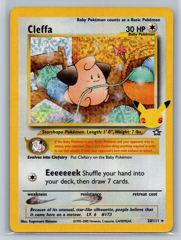 Cleffa Holo Classic Collection Celebrations: Classic Collection 20/111 NM