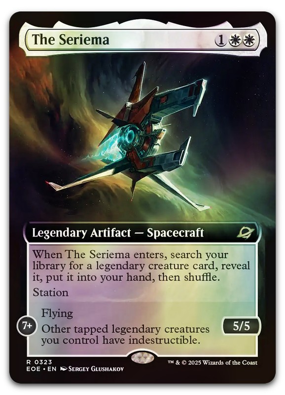 The Seriema (Extended Art) #323 (Foil) (NM) Edge of Eternities EOE Magic MTG