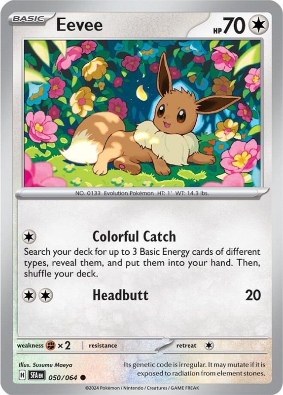 Eevee (050/064) Common NM SFA SV: Shrouded Fable Pokemon TCG