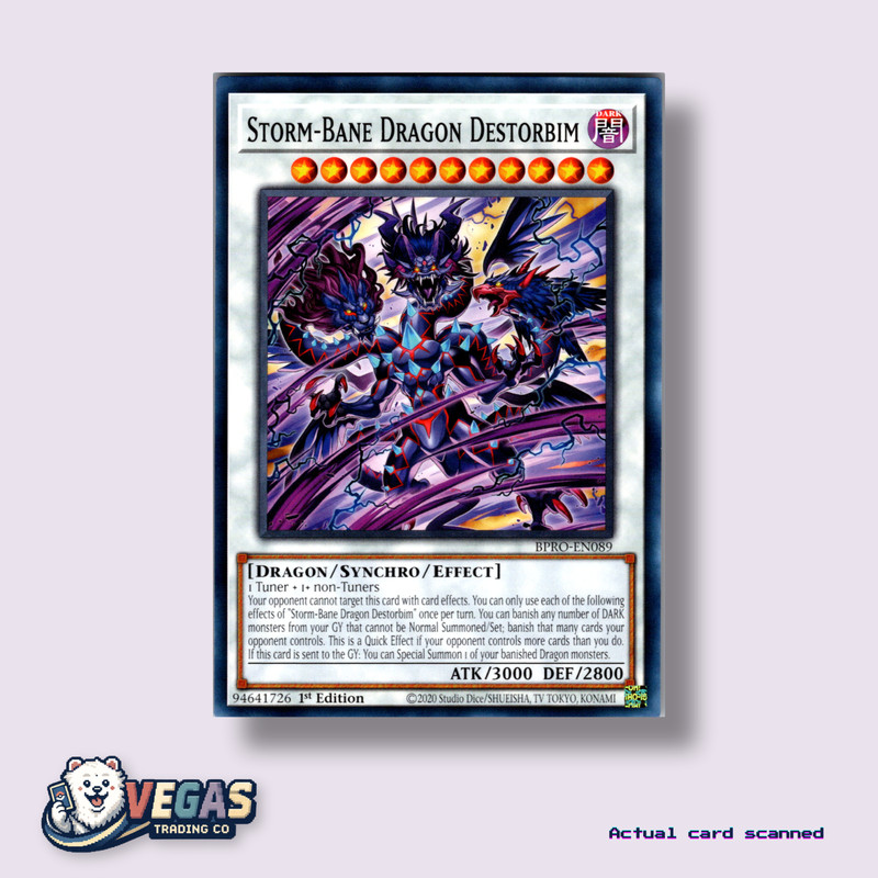 Storm-Bane Dragon Destorbim BPRO-EN089 1st Edition Common NM Yu-Gi-Oh!