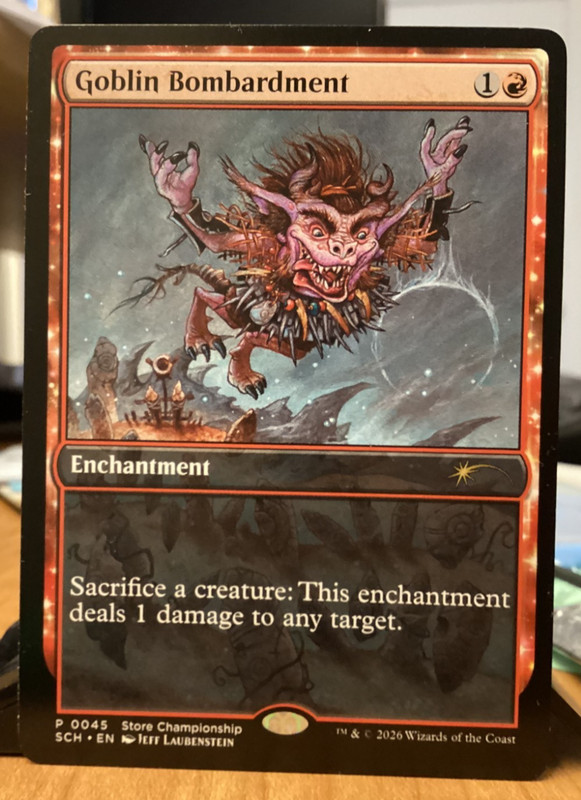 Goblin Bombardment (0045) PROMO STORE CHAMPIONSHIP EDITION – Lorwyn Eclipsed