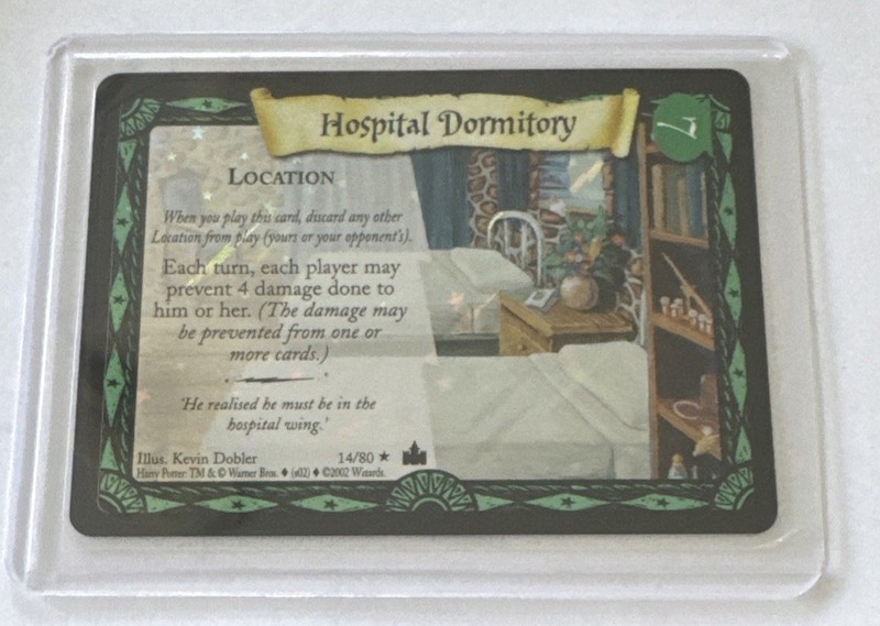 Hospital Dormitory 14/80 : Harry Potter TCG Adventures at Hogwarts WOTC MP