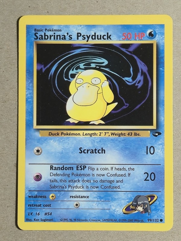 Sabrina’s Psyduck 99/132 Gym Challenge Regular