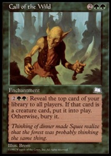 Call of the Wild ~ Heavily Played Weatherlight MTG Magic UltimateMTG Green Card