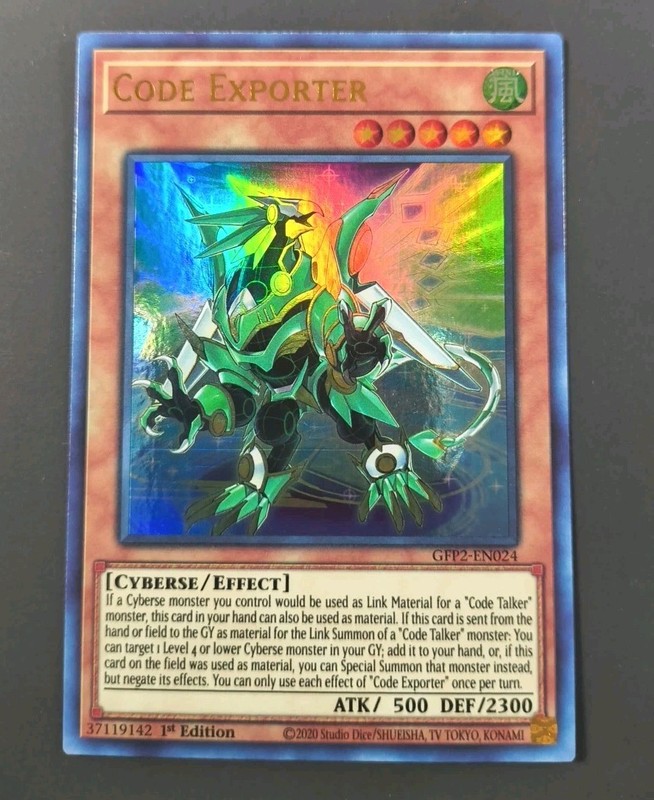 Yu-Gi-Oh! Code Exporter Ultra Rare 1st Edition GFP2-EN024 LP