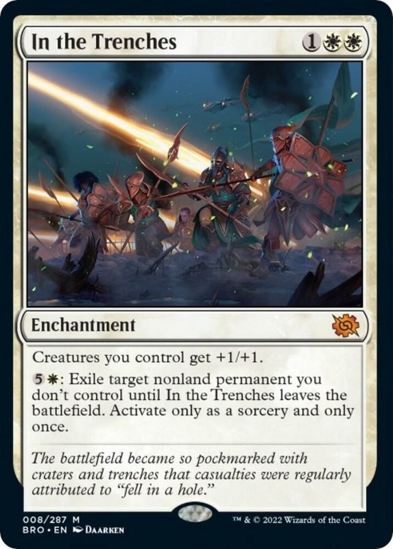 In the Trenches 8 Mythic The Brothers’ War Magic: The Gathering Lightly Played