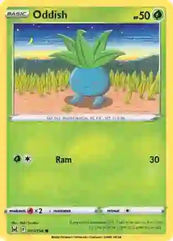 Oddish – 001/196 – Common – Near Mint – Sword & Shield – Lost Origin
