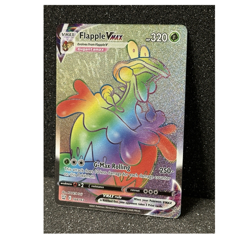 The Pokémon Company Flapple VMAX 164/163 Secret Rare Full Art Holo – 320 HP