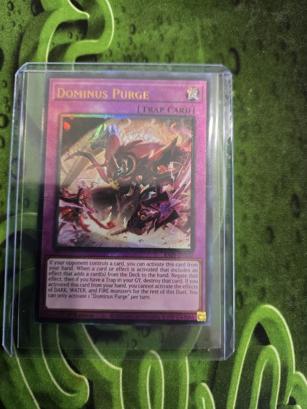 Dominus Purge RA05-EN150 1st Edition Ultimate Rare Mint Sleeved