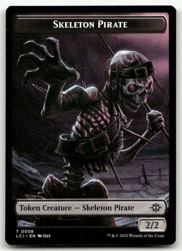 Copy // Skeleton Pirate Double-Sided Token #1 // 8 NM Lost Caverns of Ixalan