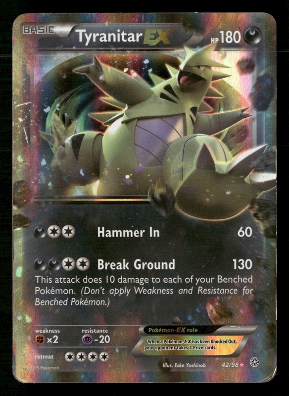 Tyranitar EX Holo XY – Ancient Origins 42/98 HP Pokémon TCG