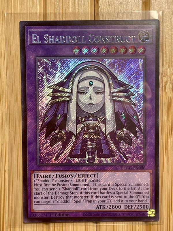 El Shaddoll Construct Secret Rare BLGG-EN006 (Chibi artwork)