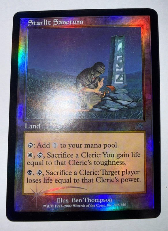 MTG Foil Onslaught ONS Starlit Sanctum MISPRINT Foil Peeling - MInt Otherwise gallery