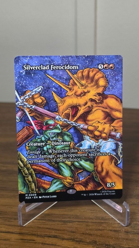 Silverclad Ferocidons (Borderless) M Teenage Mutant Ninja Turtles PZA 9 NM