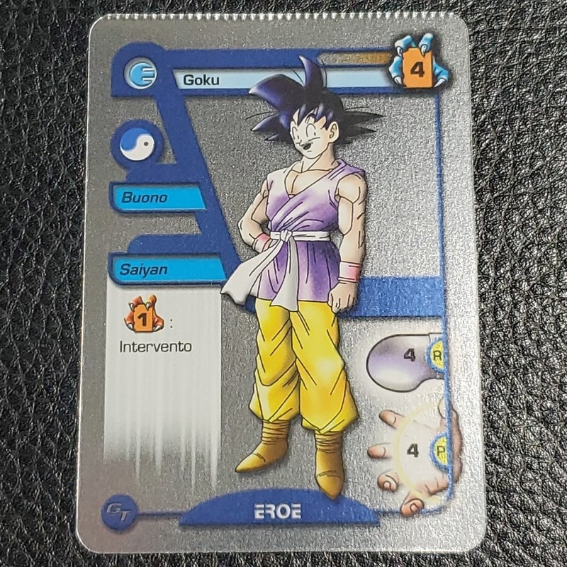 Goku Factory Crimp “Metal” Foil Italian Dragon Ball GT Z DBZ TCG Alkar Tesla NM