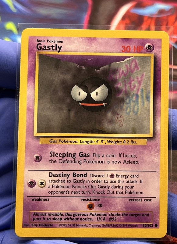 Gastly 050/102 Base Set Regular