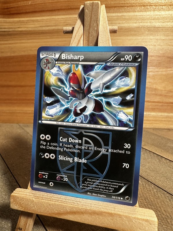 Pokemon Plasma Freeze Uncommon Bisharp (Team Plasma) (74) #74/116 NM