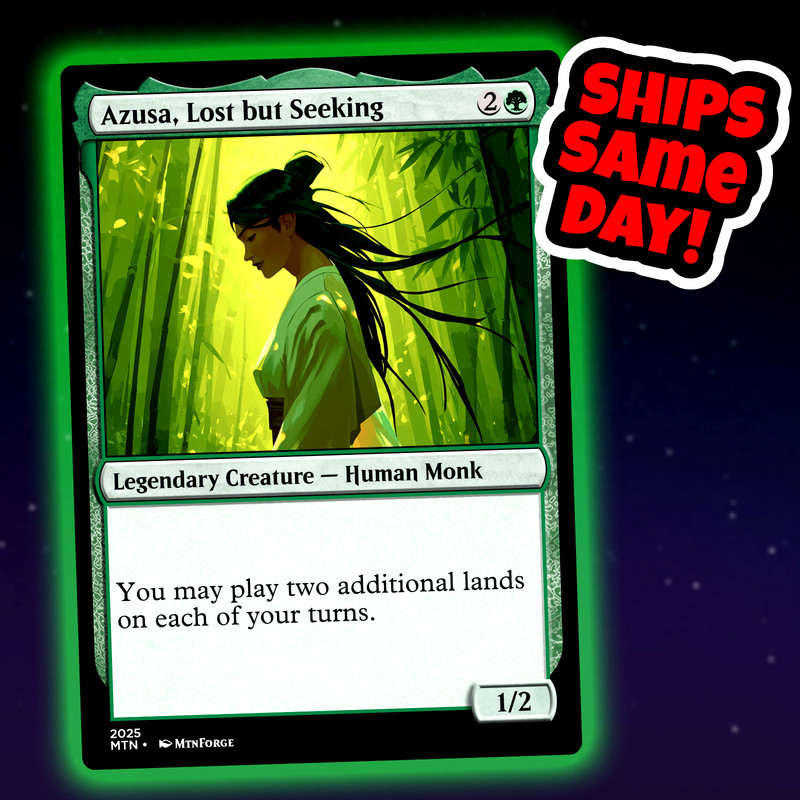 Azusa Lost But Seeking – Custom Art Magic: The Gathering Playtest Card