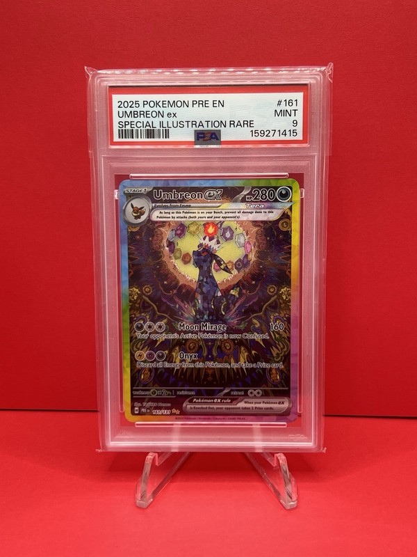 PSA 9 Umbreon ex 161/131 Prismatic Evolutions Special Illustration Rare Pokemon