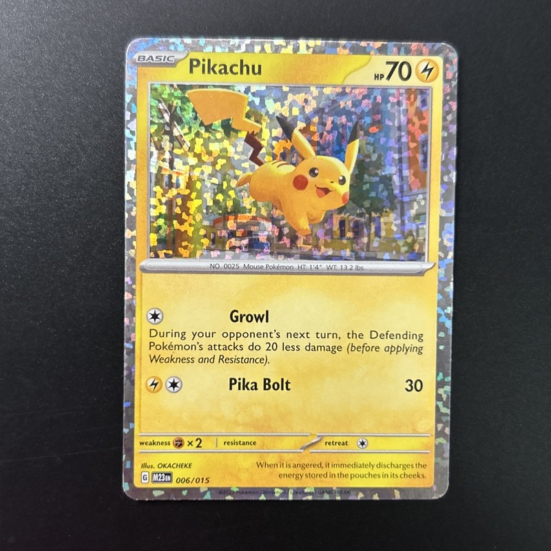 Pokémon Pikachu McDonald’s 2023 Holo Promo 2023 006/015 Card