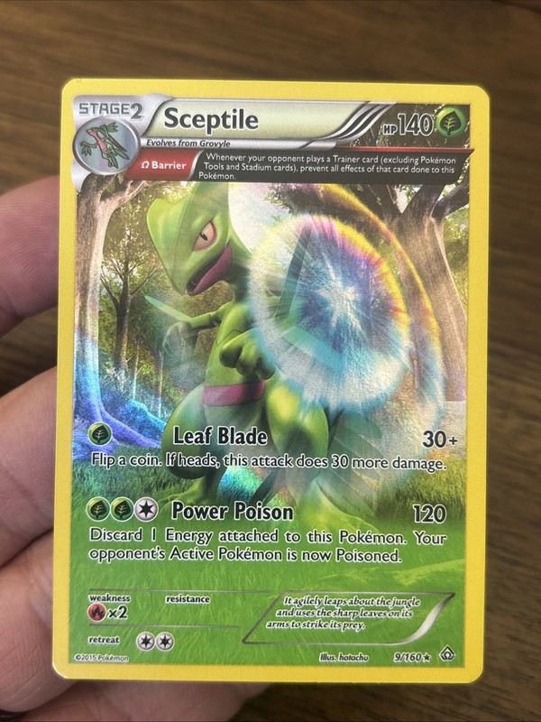 Sceptile (Omega) Holo Rare XY – Primal Clash PRC Grass Holo 9/160 2015