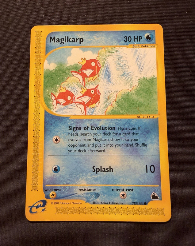 Pokemon TCG Magikarp 75/144 Skyridge LP non-holo