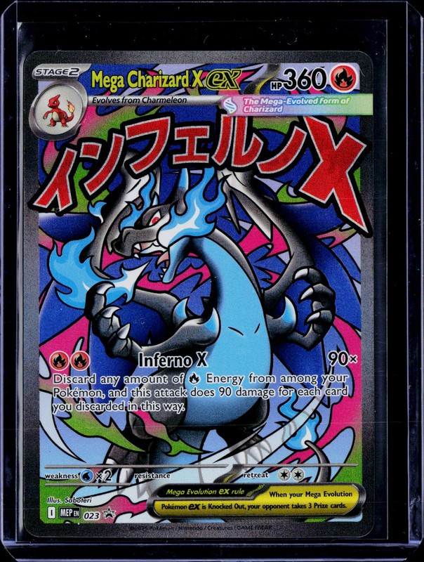 Mega Charizard X ex #023 ME: Mega Evolution Promo Pokemon