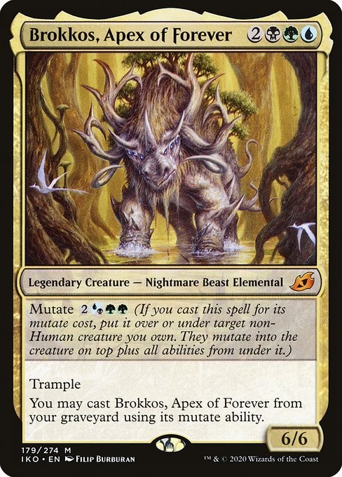 Brokkos, Apex of Forever 1x FOIL IKO MTG Ikoria Mythic MINT black green blue
