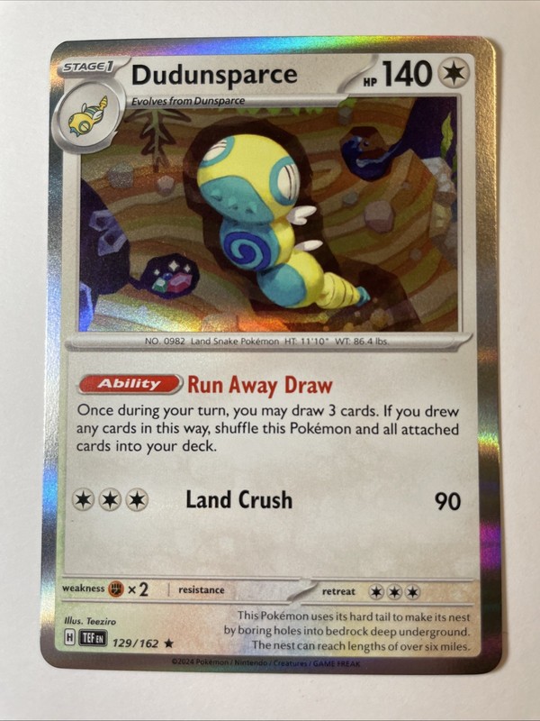 Dudunsparce 129/162 – Sv05: Temporal Forces Holo (NM)