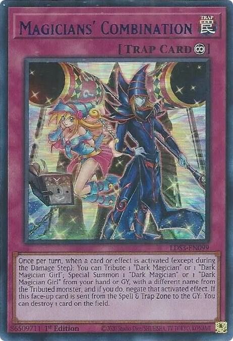 YUGIOH: 1X Magicians’ Combination (Blue) LDS3-EN099 Ultra Rare NM