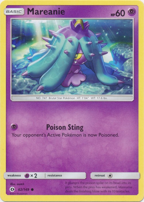 Mareanie – 62/149 – Common – Damaged