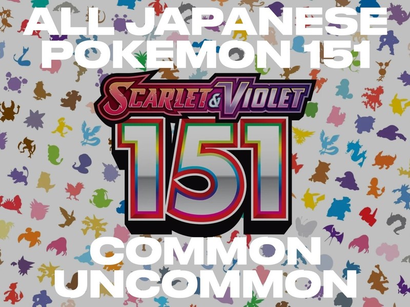 POKEMON 151 SV2A JAPANESE EVERY COMMON/UNCOMMON NM US SELLER