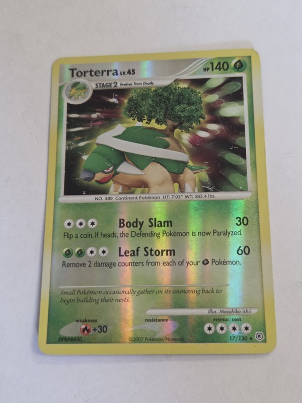 Torterra 17/130 Diamond and Pearl Holo – Pokémon Card – Single