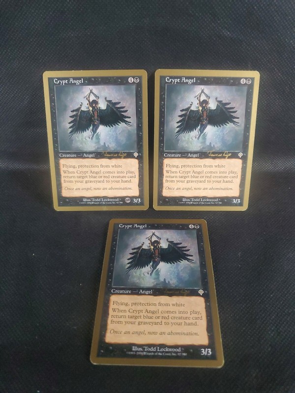 3x Crypt Angel Tom van de Logt 2001 World Championship NM Magic MTG See Pics ***