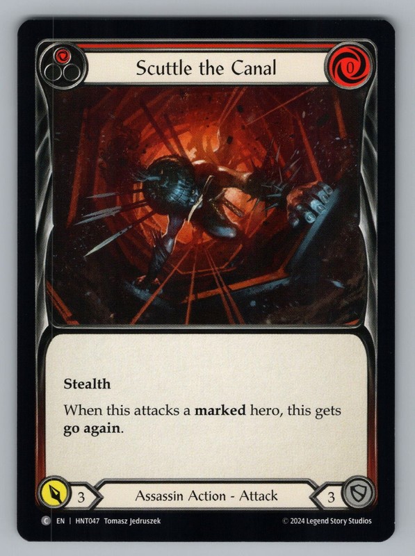 SCUTTLE THE CANAL (RED) HNT047 C FLESH AND BLOOD NM TOMASZ JEDRUSZEK+