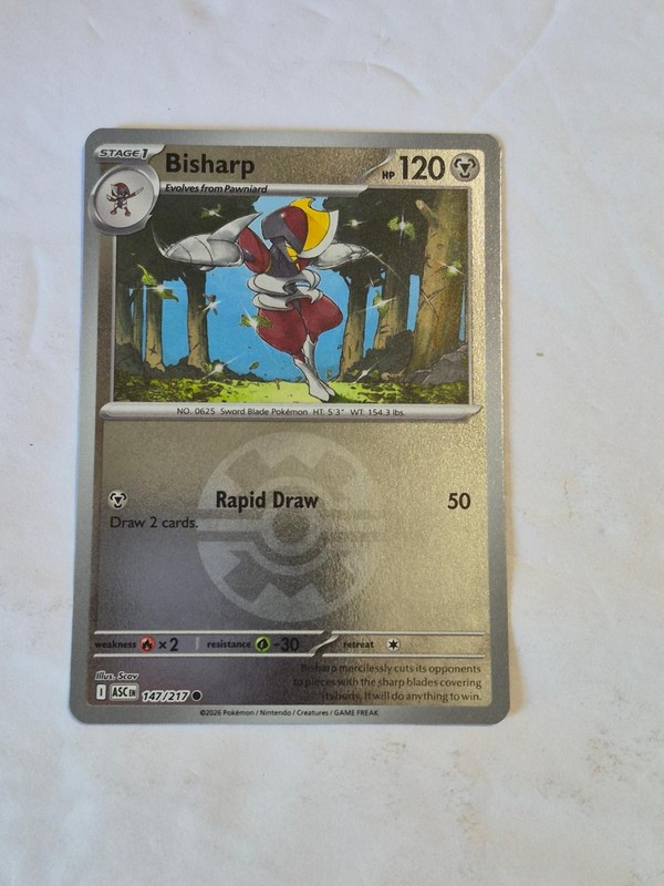 Bisharp (Quick Ball) 147/217 Common Ascended Heroes Pokemon Reverse Holo NM