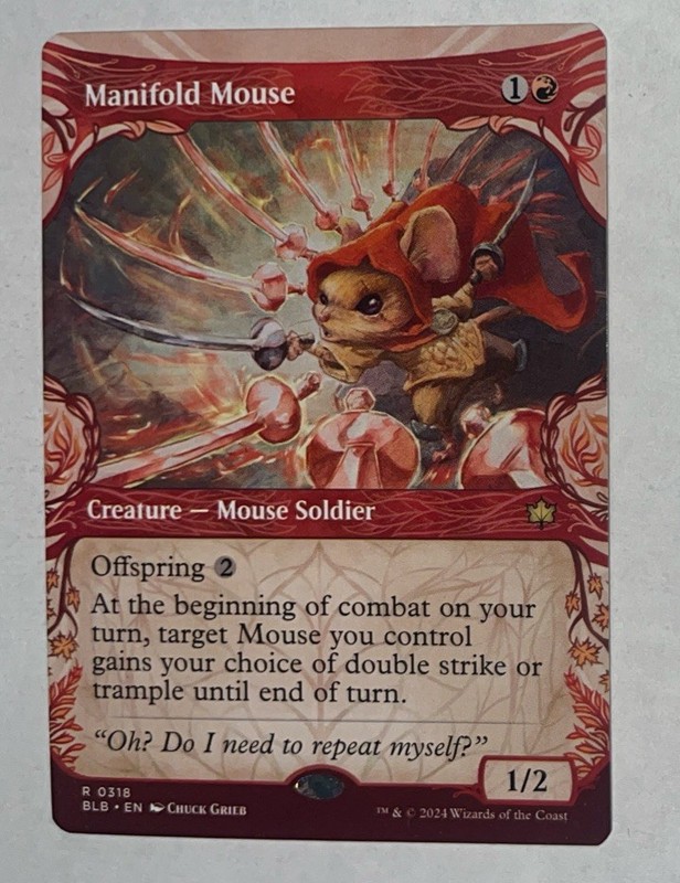 x1 Manifold Mouse – Showcase R MTG Bloomburrow M/NM, English
