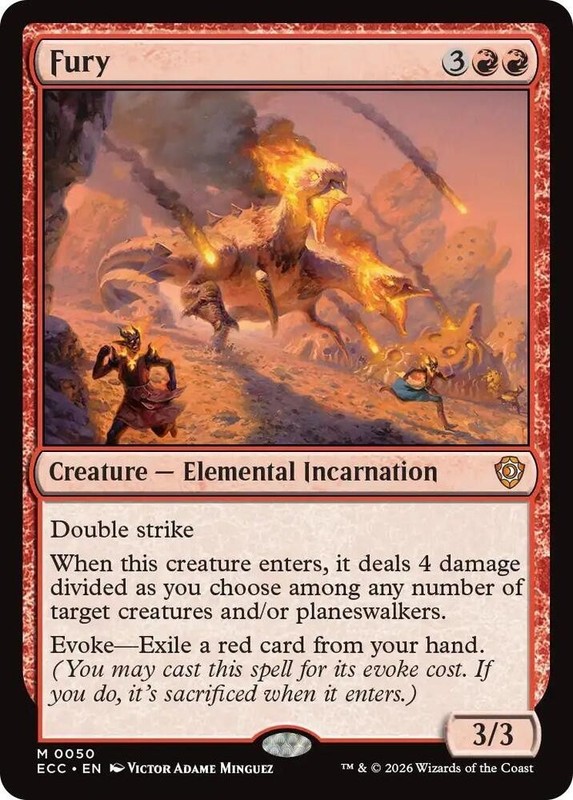 NM Fury, MTG, Lorwyn Eclipsed, Magic the Gathering, 50
