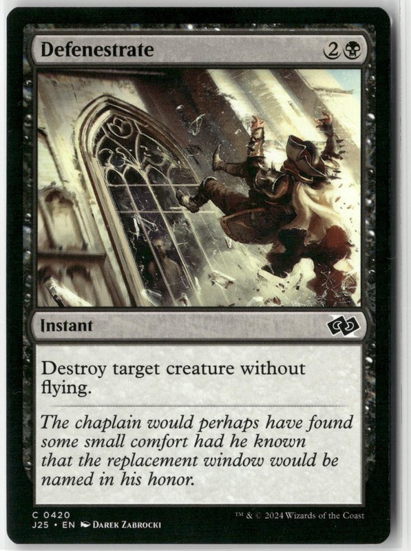 Defenestrate 420 Magic: The Gathering Foundations Jumpstart 2024