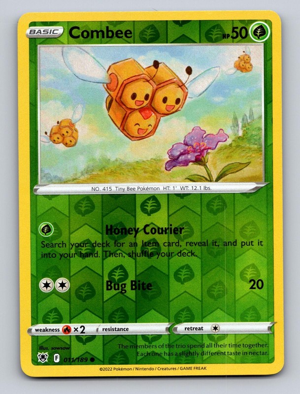 COMBEE 011/189 C ASTRAL RADIANCE POKEMON REVERSE HOLO NM