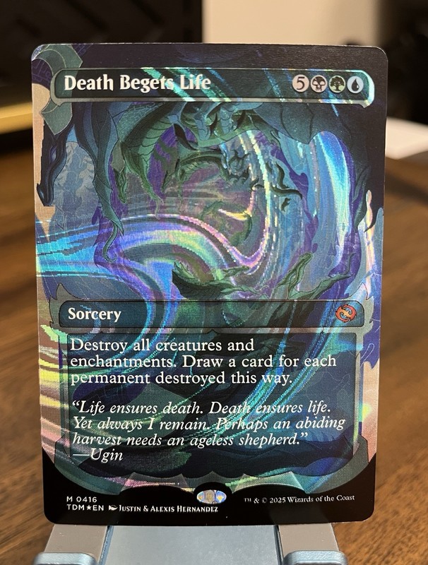 Death Begets Life Showcase Halo Foil Tarkir Dragonstorm Foil