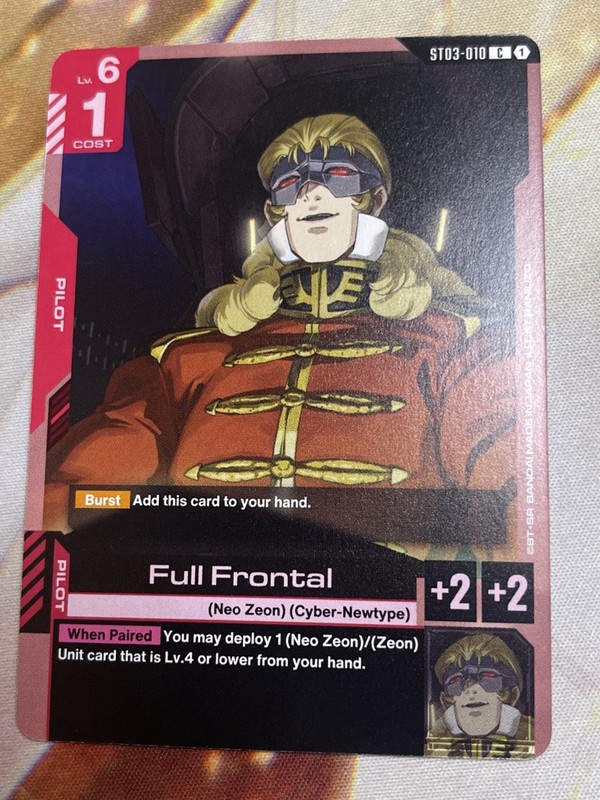 Gunda Card Game Full Frontal ST03-010 C Zeon’s Rush